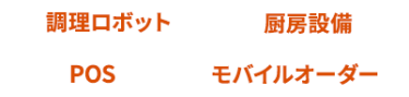 調理ロボット、厨房設備、POS、モバイルオーダー